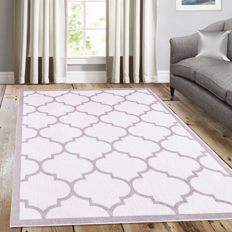 Wildon Home® Trendy White Area Rug & Reviews Wayfair